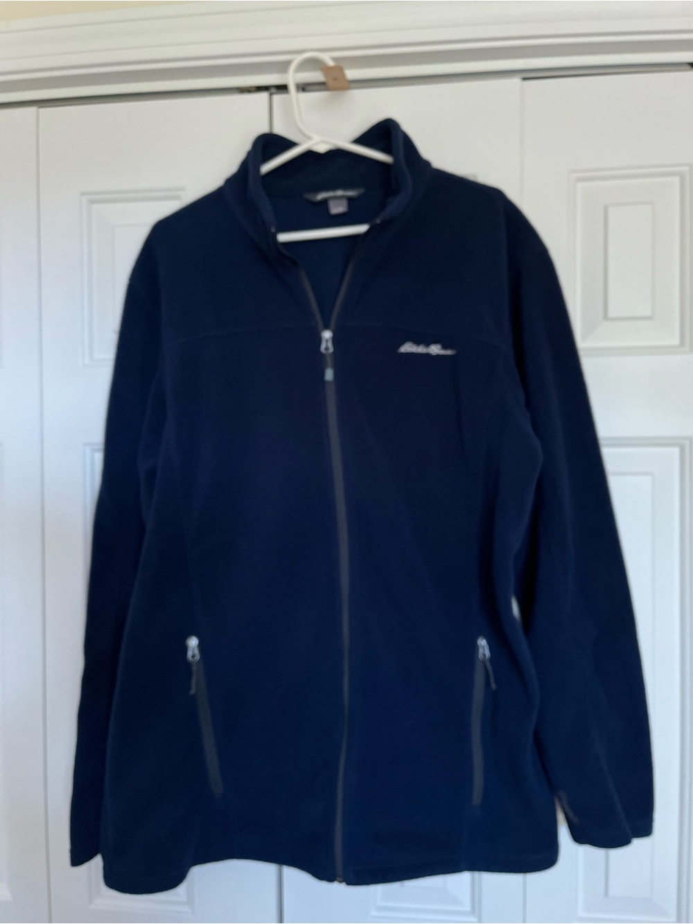 Eddie Bauer Men’s Navy Full-Zip Fleece Jacket
